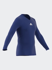 Темно-синий - Базовый топ с длинными рукавами adidas Teamwear - Изображение 4 из 9