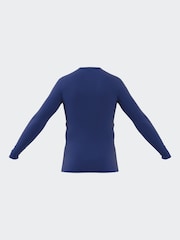 Темно-синий - Базовый топ с длинными рукавами adidas Teamwear - Изображение 7 из 9