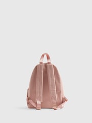 River Island Pink Embossed Bow Backpack - Image 3 of 5