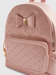 River Island Pink Embossed Bow Backpack - Image 4 of 5