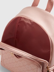River Island Pink Embossed Bow Backpack - Image 5 of 5