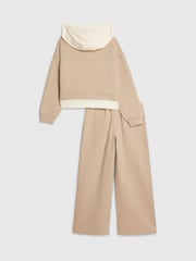 River Island Brown Nylon Hoodies & Joggers Set - Image 2 of 5