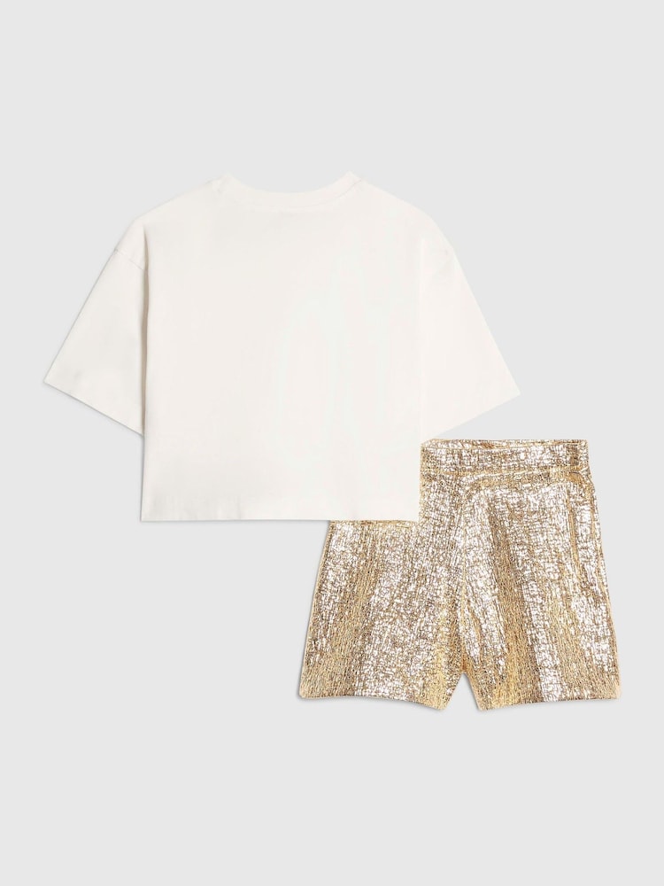 River Island Rusetti t-paita ja shortit -monipakkaus - Kuva 2 / 5