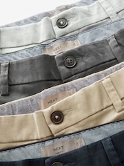 Multi - Ajustement droit - Lot de 4 shorts chino stretch - Image 12 de 12