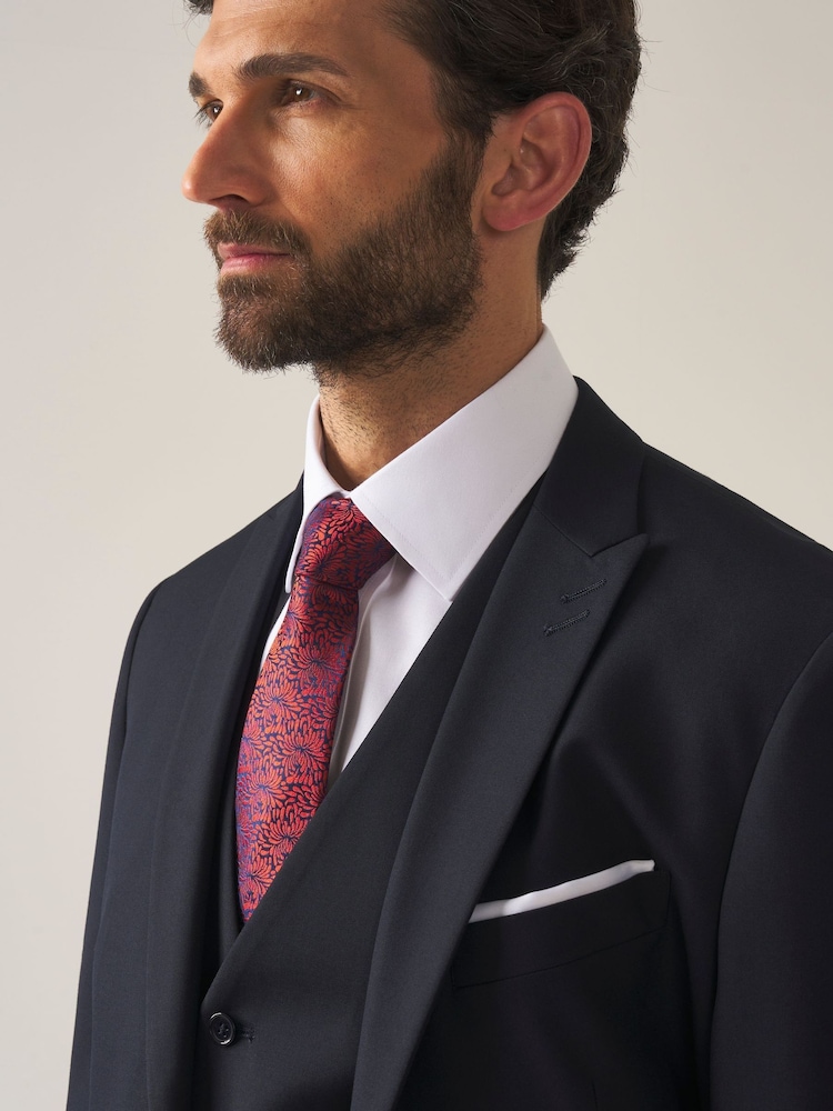 Skopes Dark Navy Blue Tailored Fit Madrid Suit: Jacket - Image 1 of 5