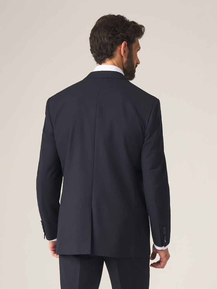 Skopes Dark Navy Blue Tailored Fit Madrid Suit: Jacket - Image 4 of 5