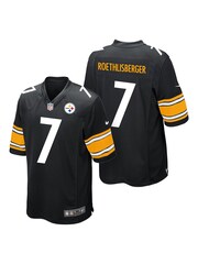Nike Black NFL Pittsburgh Steelers Home Game Jersey - Ben Roethlisberger - Image 1 of 1