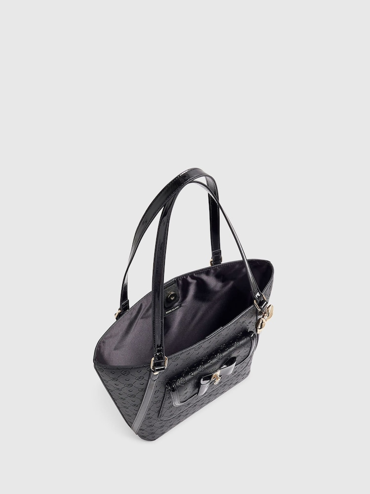 Μαύρο - River Island τσάντα με ανάγλυφο τόξο - Εικόνα 5 του 5