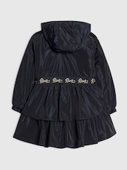 River Island Navy Blue Frill Bow Raincoat - Image 2 of 4