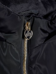 River Island Navy Blue Frill Bow Raincoat - Image 3 of 4