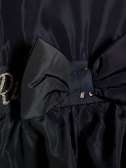 River Island Navy Blue Frill Bow Raincoat - Image 4 of 4