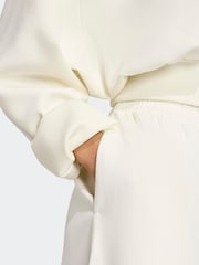 adidas White Soft Lux Loose Sweatshirt - Image 5 of 6