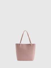 River Island Pink Embossed Bow School Handbag - Image 3 of 6