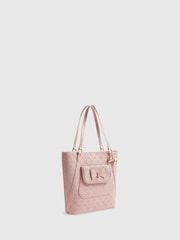 River Island Pink Embossed Bow School Handbag - Image 5 of 6