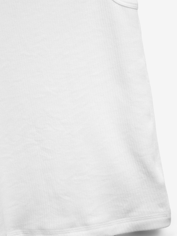 White 2 Pack Thermal Vest Tops (2-16yrs) - Image 4 of 4