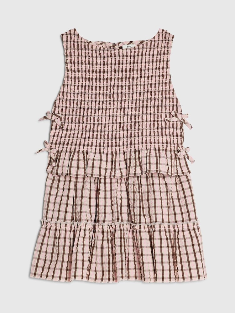 River Island sæt med ternet top og nederdel - Billede 1 af 4