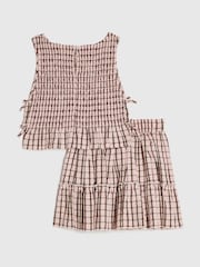River Island sæt med ternet top og nederdel - Billede 3 af 4