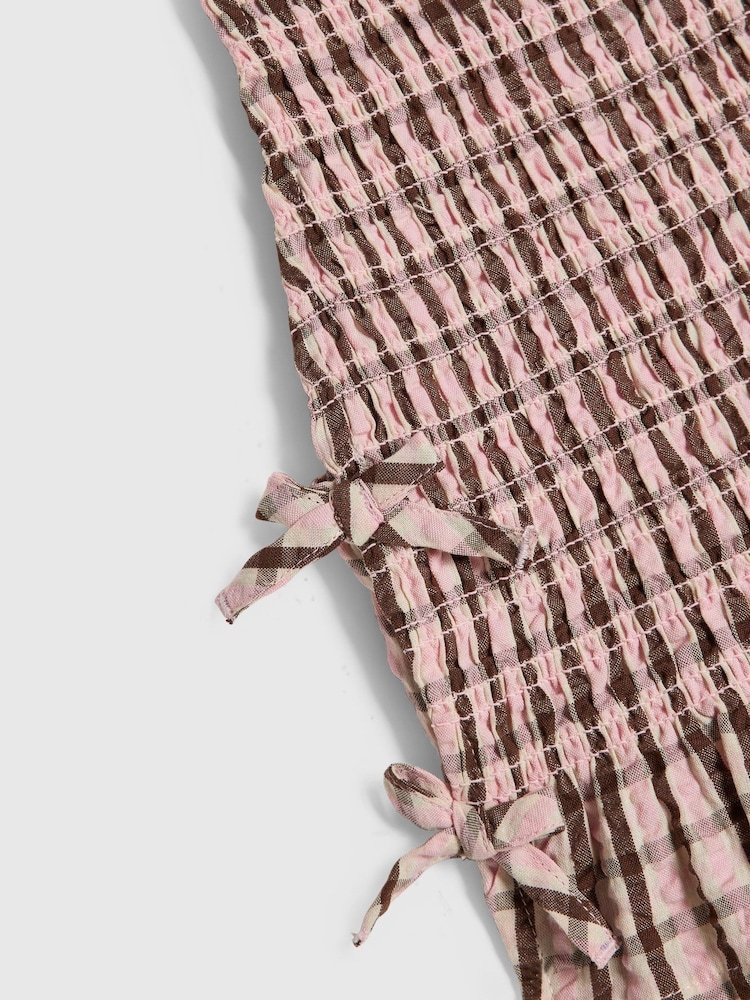River Island sæt med ternet top og nederdel - Billede 4 af 4