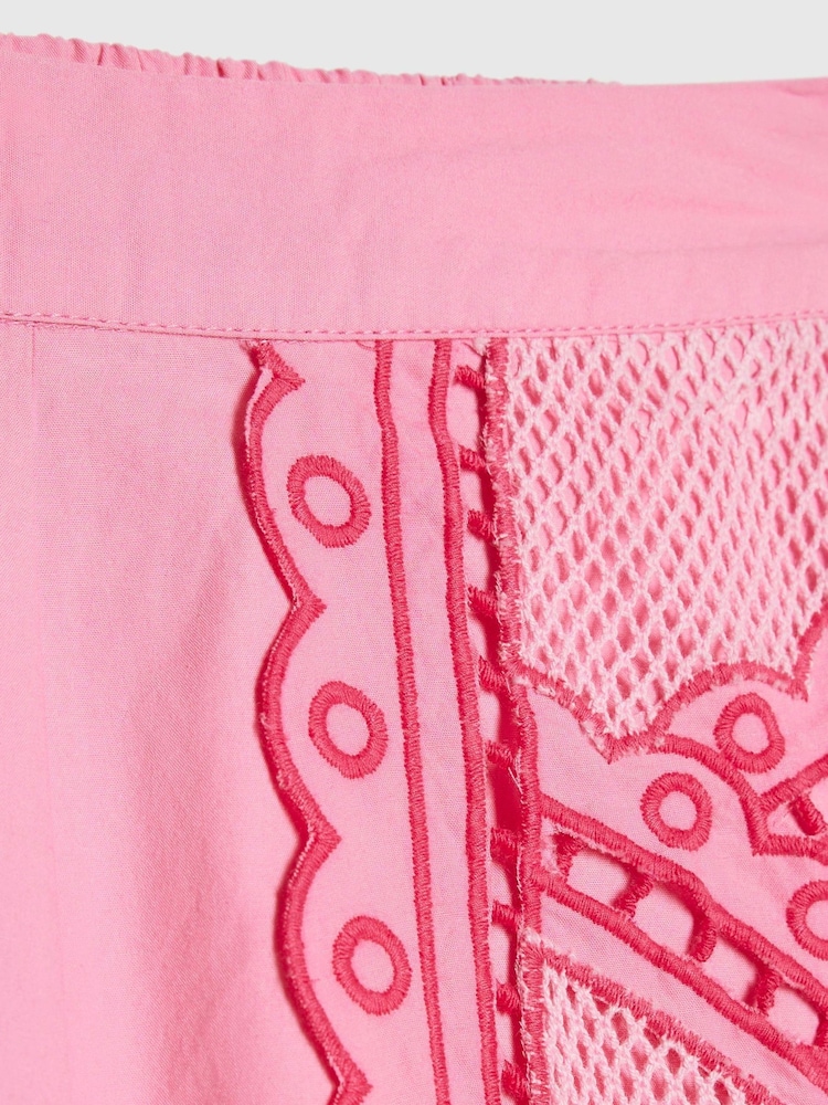 Rosa - Conjunto de camisa y pantalones cortos con aberturas y estampado de palmeras de River Island - Imagen 5 de 5 Rosa - Conjunto de camisa y pantalones cortos con aberturas y estampado de palmeras de River Island - Imagen 5 de 5