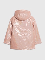 River Island Pink Glitter Rain Trench Coat - Image 2 of 3