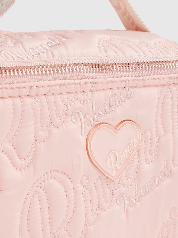 River Island Pink Nylon Script Lunchbox - Image 5 of 5