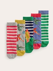 Boden Multi Socks 5 Pack - Image 1 of 2