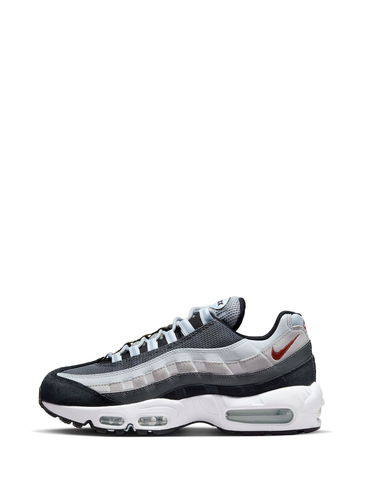 Nike Grey/Black Air Max 95 Trainers - Image 1 of 9