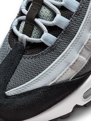 Nike Grey/Black Air Max 95 Trainers - Image 9 of 9