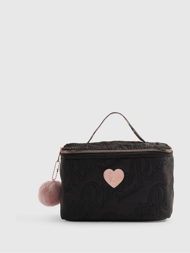 River Island Black Nylon Script Lunchbox - Image 1 of 5