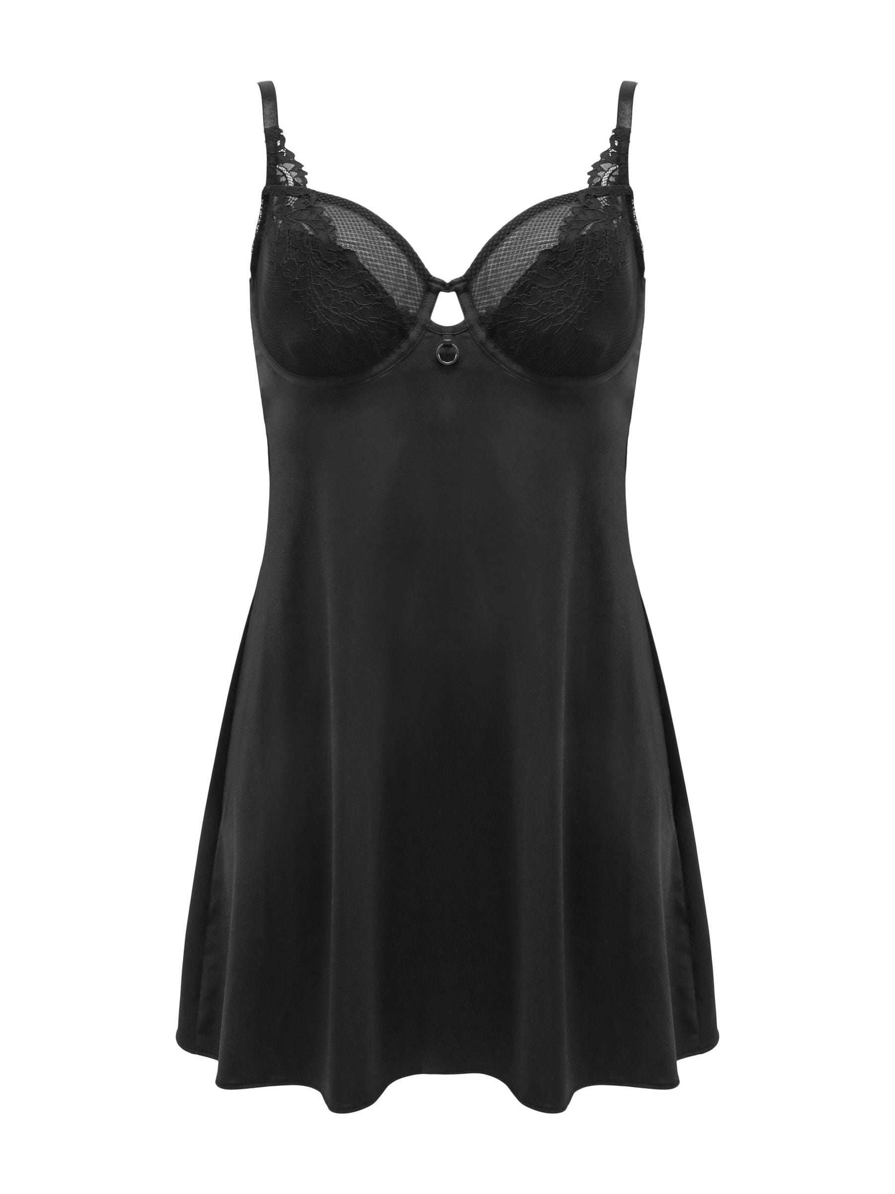 Buy Pour Moi Black Lavish Underwired Babydoll Chemise from the Next UK online shop