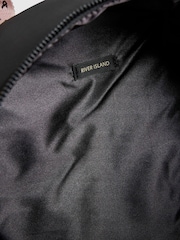 River Island Black Logo Nylon Backpack - Image 5 of 5