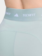 adidas Green Techfit Stash Pocket Full-Length Leggings - Image 5 of 7