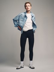 The Set Blue Relaxed Denim Jacket - Image 4 of 9