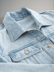 The Set Blue Relaxed Denim Jacket - Image 9 of 9