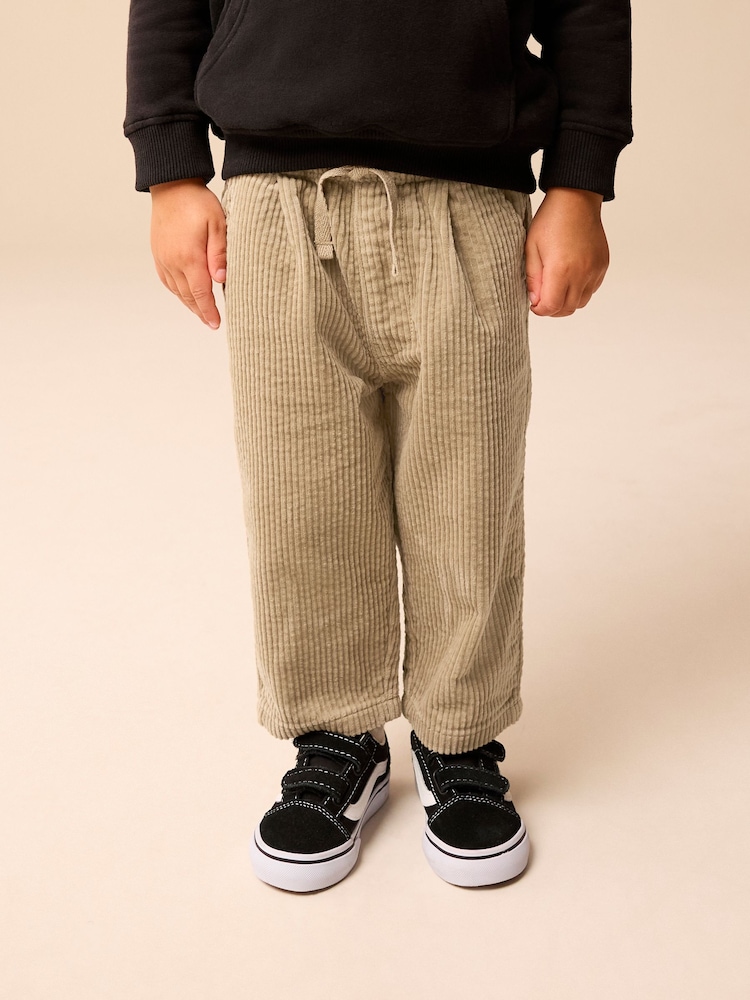 Stone - Strukturierte Cord-Hose zum Überziehen aus 100 % Baumwolle (3 Monate bis 7 Jahre) - Bild 2 von 8