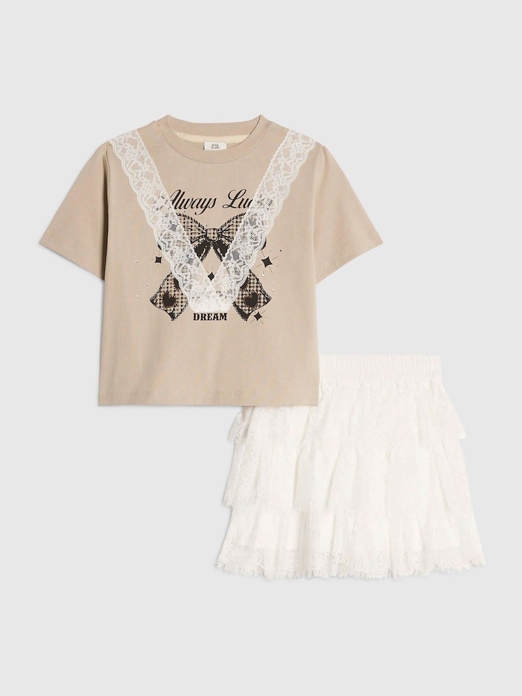 River Island шілтерлі топ және рюмка юбка жиынтығы - 5суретінің 1 суреті
