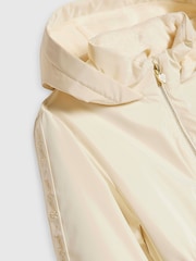 River Island Cream Frill Bow Raincoat - Image 3 of 4