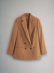 The Set Camel Brown Double Breasted Blazer - Image 6 of 7