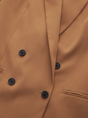 The Set Camel Brown Double Breasted Blazer - Image 7 of 7