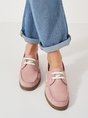 Crew Clothing Pink Georgia Deck Shoes - Image 1 of 5