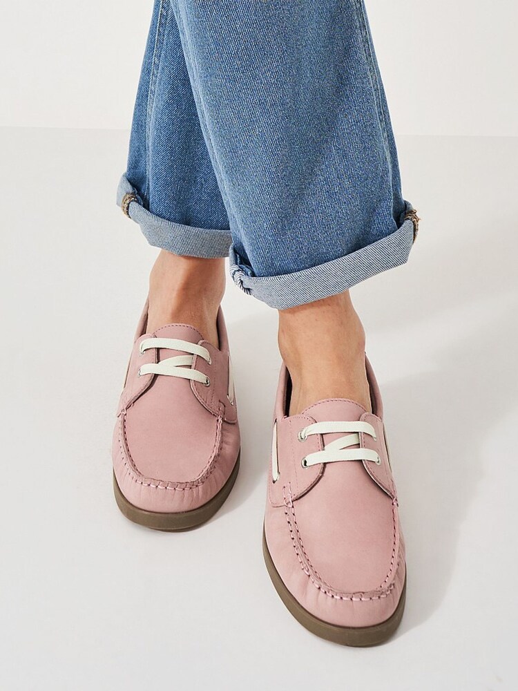 Crew Clothing Pink Georgia Deck Shoes - Image 1 of 5