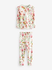 Yellow/ Purple/Green Floral Pyjamas 3 Pack (9mths-16yrs) - Image 7 of 10
