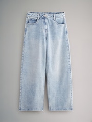 The Set Blue/White 2 Pack Denim Wide Leg 100% Cotton Jeans - Image 11 of 12