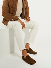 Dune London Brown Bradlay Saddle Driver Shoes - Image 1 of 6