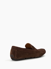 Dune London Brown Bradlay Saddle Driver Shoes - Image 5 of 6