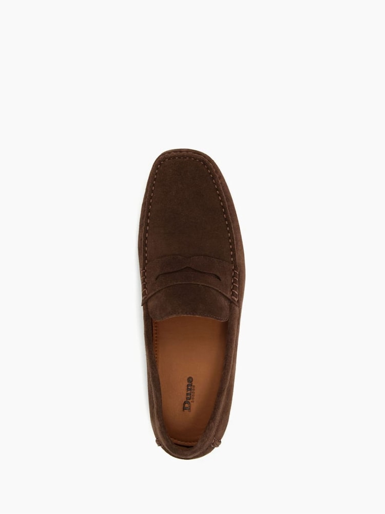 Dune London Brown Bradlay Saddle Driver Shoes - Image 6 of 6