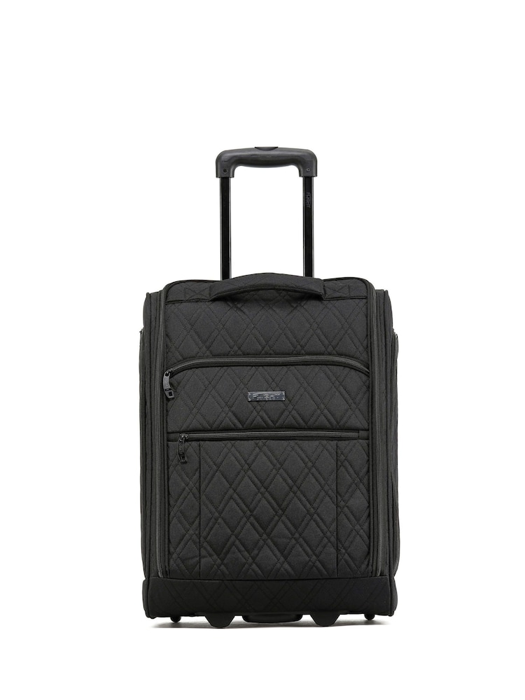 Flight Knight 55x40x20cm Ryanair Priority Soft Case Cabin Carry On Suitcase Hand Mono Canvas Luggage - Image 1 of 7