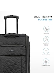 Flight Knight 55x40x20cm Ryanair Priority Soft Case Cabin Carry On Suitcase Hand Mono Canvas Luggage - Image 3 of 7