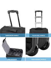 Flight Knight 55x40x20cm Ryanair Priority Soft Case Cabin Carry On Suitcase Hand Mono Canvas Luggage - Image 4 of 7