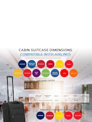 Flight Knight 55x40x20cm Ryanair Priority Soft Case Cabin Carry On Suitcase Hand Mono Canvas Luggage - Image 6 of 7